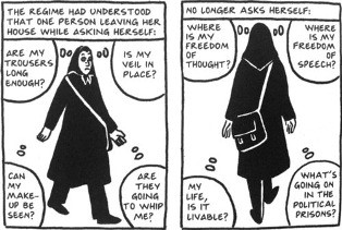 Banned Books Persepolis comic